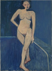 Nude on a Blue Ground, 1966, R. Diebenkorn.